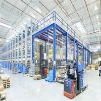 Plateforme de plancher en mezzanine à structure en acier pour stockage industriel