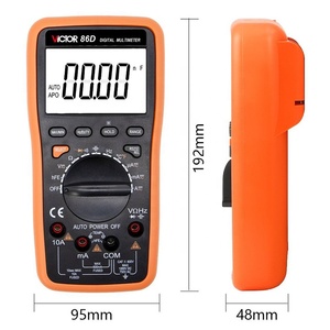 VICTOR 86C Auto <b>Range</b> Digital Multimeter, 3 3/4 Digits Anti-Interference LCD Display Multimetro - Product Image 4