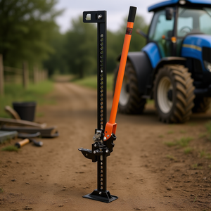 D0100X3ITJ2 Gato de taller agrícola manual de acero de 48 pulgadas y 7000 lb de elevación alta para tractores y coches - Product Image 2