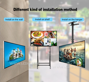 Trung Tâm Mua Sắm Biển Báo Kỹ Thuật Số Lcd Gắn Tường Siêu Mỏng 32 Inch 85 Inch Để Quảng Cáo - Product Image 5