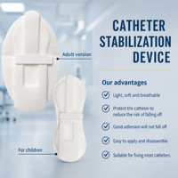 Dispositif de stabilisation de cathéter pour adultes et pédiatrique, pansement adhésif doux, respirant, hypoallergénique, pour fixation sécurisée des tubes médicaux