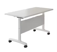 Table d'entraînement pliable réglable pour deux personnes Ensemble de chaises de bureau modernes et mobiles pour le tutorat en conférence