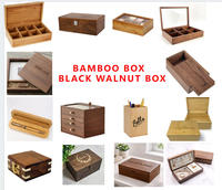 Boîte de rangement pour bijoux et montres en bois de haute qualité, écologique, transparente, avec couvercle coulissant, décorative, en pin poli