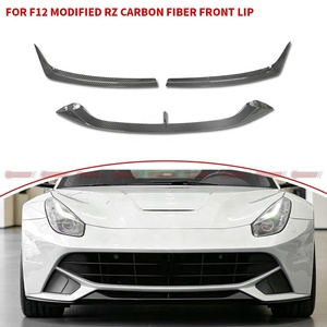 ชุดแต่งลิ้นหน้าคาร์บอนไฟเบอร์ทรง RZ สำหรับ Ferrari F12 Berlinetta คาร์บอนแท้แบบ Pre-Preg สำหรับกันชนหน้า - Product Image 4