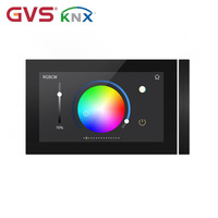 Système de contrôle domestique et de bâtiment KNX intelligent, écran tactile IPS 5 pouces, interrupteur mural avec fonctions KNX complètes