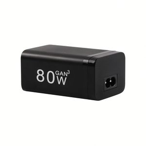 GaN 80W Desktop Charger Quick Charge 4.0 QC 5.0 3.0 PD USB-C Type C USB 4 Ports Fast Charging for MacBook Samsung iPhone Laptop - Product Image 4