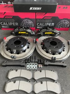 Kits de frein ICOOH 5440 Étriers <span class=keywords><strong>4</strong></span> pistons pour Volkswagen Lamando Polo Golf 7 <span class=keywords><strong>ID</strong></span>.3 <span class=keywords><strong>GTX</strong></span> Jantes 17 18 pouces 330mm - Product Image 2