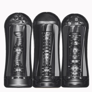 Tazza di masturbazione nera trasparente per uomo massaggio alla fica masturbatore maschile Solo <span class=keywords><strong>Play</strong></span> stimolazione figa Stroker prodotti per adulti per uomo - Product Image 1