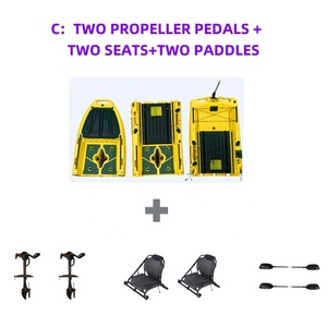 Nouveau kayak modulaire multi-puissance pour <span class=keywords><strong>1</strong></span> <span class=keywords><strong>ou</strong></span> 2 personnes, pour la pêche en mer et les sports de plein air, avec une grande capacité - Product Image 4