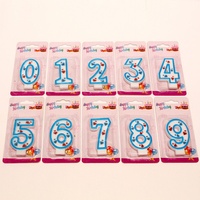 Bougies d'anniversaire en gros en forme de chiffres avec vermicelles, bougies fantaisie pour gâteau d'anniversaire garçon/fille, bougies scintillantes pour gâteau