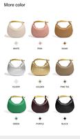 Bolso de Hombro Cruzado de PU Tejido para Mujer, Estilo Sardina, Novedad Otoño-Invierno, Simple, Moderno, Metálico, Portátil, Tendencia Casual, B&Y