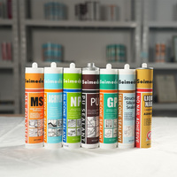 Scellant en silicone neutre blanc de 300 ml, non corrosif, résistant aux intempéries, adhésif pour l'installation des cadres de fenêtres et de portes