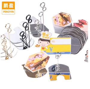 Clips Metálicos Ecológicos para Etiquetas y Soportes para Pasteles, para Panadería, Dulces, Bebidas, Envíos, Regalos, Ganchos de Exhibición para Compras con Impresión de Logotipo - Product Image 2