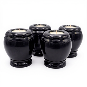 Handmade Polished Onyx <b>T</b> <b>Light</b> Urn Eco-Friendly Candle Holder Decorative Memorial Piece Elegant Home Decor Craft - Product Image 1