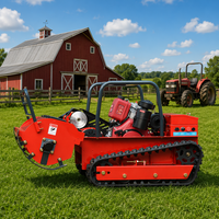 Robot Pemotong Rumput Profesional Berkualitas Tinggi dengan Remote Control, Lebar 1200mm, Yoke Zero Turn, Mesin Bensin/Diesel 4-tak Tanpa Kabel