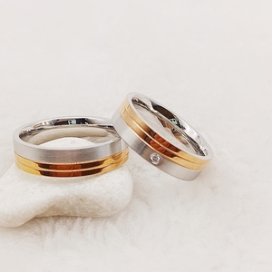 Bagues assorties Romance anniversaire plaqué or rose Bagues de mariage personnalisées en <span class=keywords><strong>argent</strong></span> sterling 925 Bagues de <span class=keywords><strong>couple</strong></span> <span class=keywords><strong>Alliance</strong></span> d'amour - Product Image 4