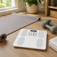 Pèse-personne électronique de haute précision pour la maison, capacité 180 kg, chargement Type-C, petite balance corporelle spécifique au régime pour dortoirs, mesure de la graisse corporelle