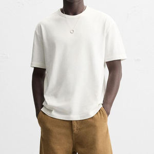 Camiseta <span class=keywords><strong>Charlo</strong></span> de Alta Calidad, Personalizada, 100% Algodón, Fabricante de Camisetas, Diseño Oversize, Peso Pesado, Lavado Ácido, para Hombre - Product Image 1