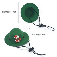 Chapeau de Noël de style mignon pour chats et petits chiens grand accessoire en coton pour animaux de compagnie avec casque de jouet à motif de Noël