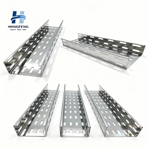 High Quality Outdoor Perforated Solid Through <b>Cable</b> All Size Tray Perforated <b>cable</b> tray galvanized <b>cable</b> tray cover - Product Image 3