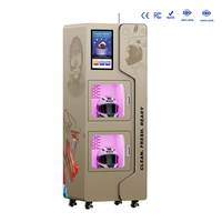 Machine de nettoyage de casques automatique, système de nettoyage et séchage de casques à double tête