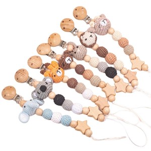 Juego <span class=keywords><strong>de</strong></span> regalo <span class=keywords><strong>de</strong></span> sonajero musical <span class=keywords><strong>de</strong></span> madera con diseño <span class=keywords><strong>de</strong></span> animales <span class=keywords><strong>de</strong></span> dibujos animados, cadena <span class=keywords><strong>de</strong></span> chupete inflable y etiqueta con nombre <span class=keywords><strong>para</strong></span> recién nacidos hasta niños <span class=keywords><strong>de</strong></span> <span class=keywords><strong>3</strong></span> años - Product Image 4