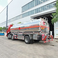 Nouveau prix usine Camion-citerne 6x2 15 tonnes pour transport de pétrole brut, gaz et huile, transmission manuelle 8 vitesses, acier au carbone