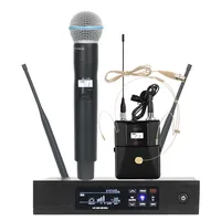 Système de Microphone Sans Fil Professionnel QLXD QLXD4 Beta58, Micro Sans Fil Portable QLXD24 BETA 58A