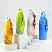 Bouteille d'eau sport isotherme à double paroi 750 ml 900 ml avec impression 3D football, anti-fuite, sous vide, avec poignée, faible MOQ 2026