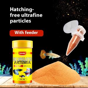 Œufs de crevettes en saumure décortiquées Aliments pour poissons en plastique pour jeunes poissons Anchois Guppies Poissons tropicaux pour aquariums de salon - Product Image 3