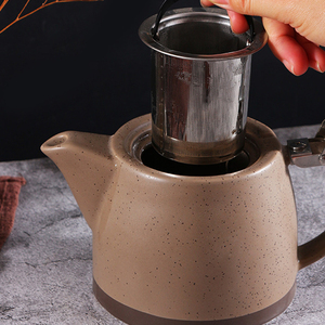 <span class=keywords><strong>Teiera</strong></span> in Ceramica <span class=keywords><strong>Rossa</strong></span> dal Design Classico con Infusore in Acciaio Inossidabile, Best Seller - Product Image 6