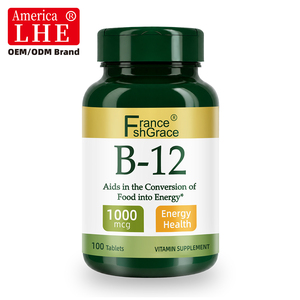 Complément alimentaire Premium Shecome Vitamine B12 1000 mcg pour soutenir la santé du système immunitaire des hommes et des femmes, comprimés de vitamine B12 - Product Image 1