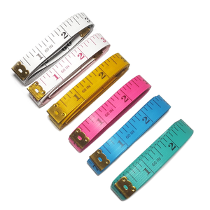 Ruban à mesurer souple et plat pour couture, plusieurs couleurs, 1,3 cm x 1,5 m, pour mesurer le corps, mini mètre centimétrique - Product Image 1