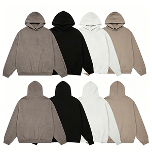 Proveedores estadounidenses: Sudadera con capucha de algodón de alta calidad para hombre, estilo urbano, informal, vintage, de invierno, lisa, con forro polar. - Product Image 6