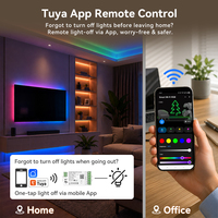   Contrôleur LED WiFi Tuya RGBCCT 5 en 1, application Smart Life, contrôle sans fil, variateur de lumière LED 12V 24V, compatible avec Alexa