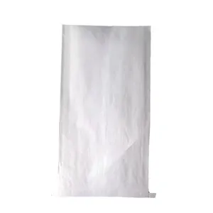25 Kg 50Kg Plastic Gelamineerd Pp Geweven Polypropyleen Cement Zakken Chemische Meststof Witte Kraftpapier Poly Bag