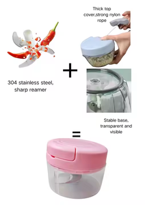 أدوات المطبخ فاكهة يدوية عالية الجودة وهيون هراسة ثوم صغيرة مسحوبة يدويًا - Product Image 2