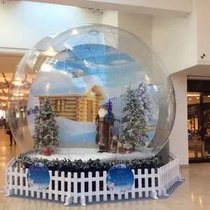 Grandes Bolas de Neve Decoração Bolha de Insuflação de Ar Inflável Natal Globos De Neve