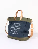 Sac fourre-tout en toile personnalisable avec motif de lettres, grande capacité, à porter à la main ou à l'épaule, idéal pour les trajets quotidiens et les courses