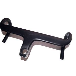 Guidon de <span class=keywords><strong>vélo</strong></span> en Fiber de carbone <span class=keywords><strong>noir</strong></span> mat haut de gamme, guidon intégré pour vtt - Product Image 1