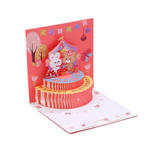 3D Pop-up Geburtstagskarte für Jungen & Mädchen Anpassbare Warme Niedliche Überraschung Geschenkkarte aus Papiermaterial - Product Image 2