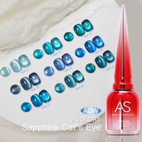 Vernis à ongles UV Gel Effet Œil de Chat Clair de Lune 9 Couleurs, Longue Tenue, Pierres Précieuses Bleues, 15ml, DIY Liquide pour Ongles, Marque Privée