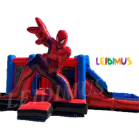 Gonflable Commercial Gonflable Bouncer moonwalk Spider-man Spider-Man Château Sautant Maison De Rebond Avec Toboggan À Vendre