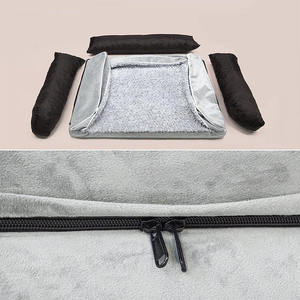 Luxusplüsch weich beruhigender Donut Hundebett Dropshipping waschbar extra großes Hunde-Sofa Katze runde Haustierbetten - Product Image 3