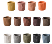 Moule en ciment décoratif pour pots de plantes en béton, jardinières en béton gaufré de style européen unique pour la vente en gros