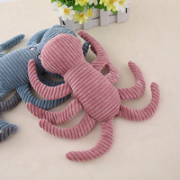 Jouet à mâcher pour chien en peluche en forme de pieuvre, jouet à couiner pour le nettoyage et le broyage des dents, jouet à mâcher pour animaux de compagnie pour chiens de petite et moyenne taille, accessoires pour chiens