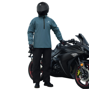 Impermeable y Cortavientos para Motocicleta, Estilo Largo, de Tela Oxford, con Pantalones, Reflectante y Resistente a Impactos, para Viajes y Excursiones al Aire Libre - Product Image 1