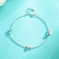 Dainty Flower 925 Silber Armband für Frauen Hot CZ Flower Bracelet Schmuck Geschenke