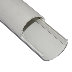 Chất Lượng Cao L Hình Dạng <span class=keywords><strong>PVC</strong></span> Cứng Nhắc Nhựa Đùn Hồ Sơ Hồ Sơ LED Strip Nhựa Bìa Trắng Nhựa Nửa Vòng Ống - Product Image 5