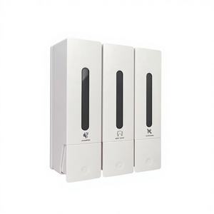 <span class=keywords><strong>Dispensador</strong></span> <span class=keywords><strong>de</strong></span> Jabón <span class=keywords><strong>de</strong></span> Pared <span class=keywords><strong>de</strong></span> Plástico ABS con Tres Cabezas, para Gel <span class=keywords><strong>de</strong></span> Ducha, Desinfectante <span class=keywords><strong>de</strong></span> Manos, para Baño y Hotel, en Oferta - Product Image 5